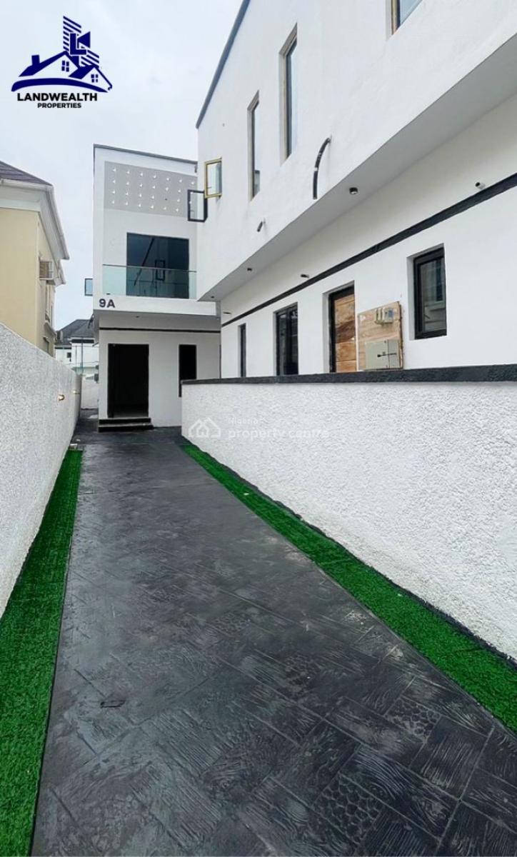 Tastefully 4 Bedroom Semi Detached Duplex with Bq, Secure Estate at Chevron Lekki, Lekki, Lagos, Semi-detached Duplex for Sale