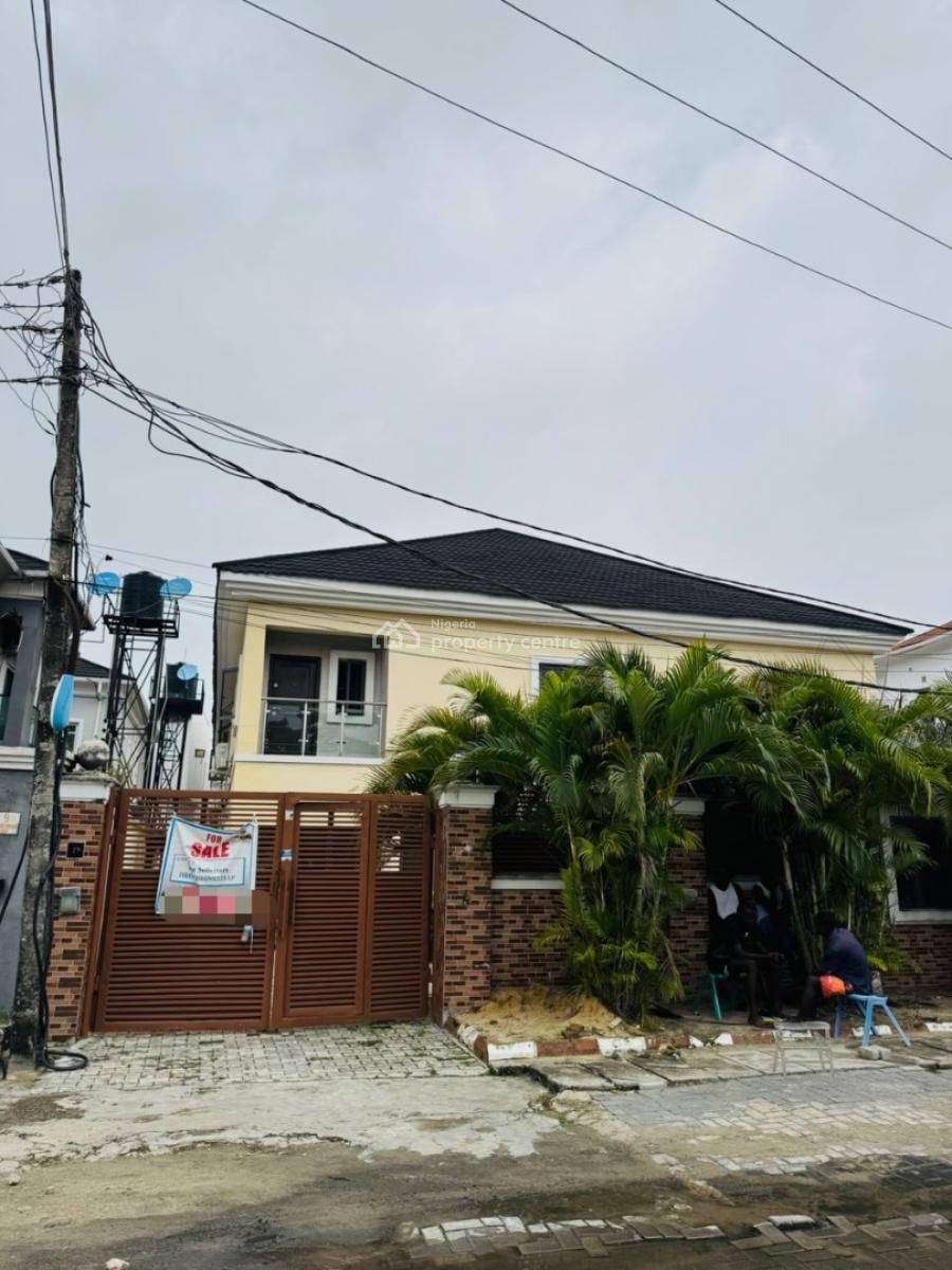 Elegant 4 Bedroom Self Compound Duplex with Bq in a Secured Estate, Chevron Drive, Lekki, Lagos, Semi-detached Duplex for Sale