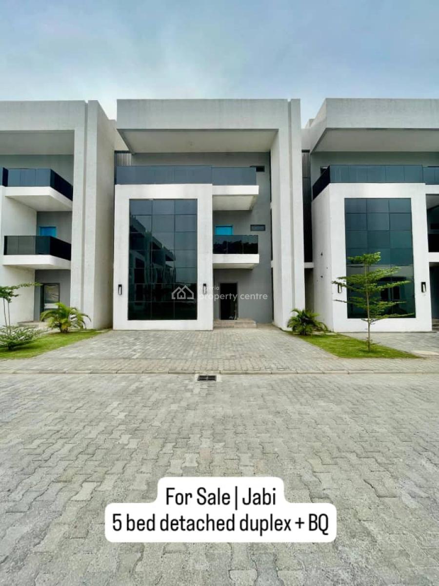 5 Bedrooms Semi Finished Detached Duplex, Bq, Pool, Prime Location, Serene Neighborhood Inside a Gated Community, Jabi, Abuja, Detached Duplex for Sale