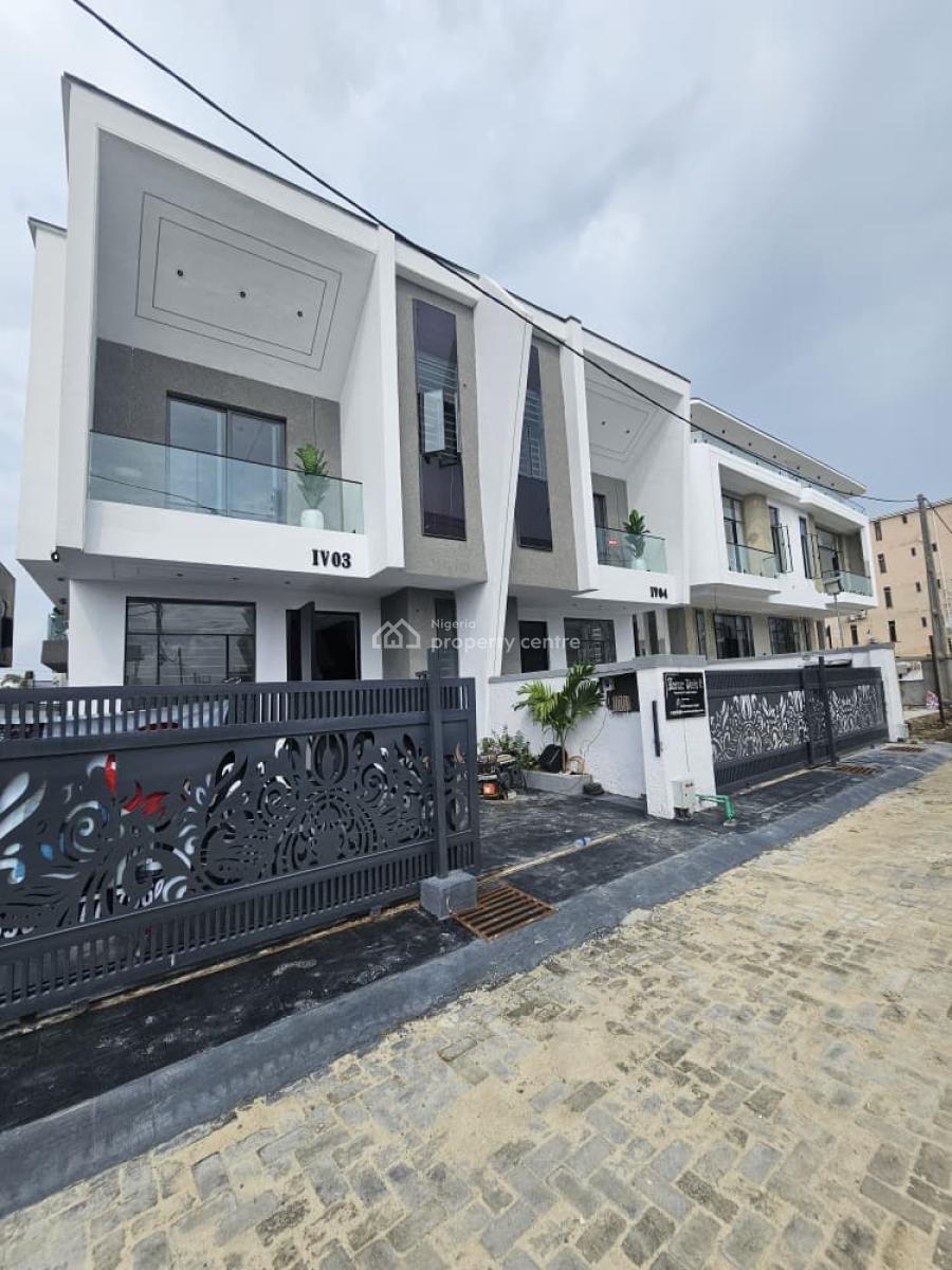 Well-built Luxury 4-bedroom Self-compound Semi-detached Duplex with Bq, Ikota, Lekki, Lagos, Semi-detached Duplex for Sale