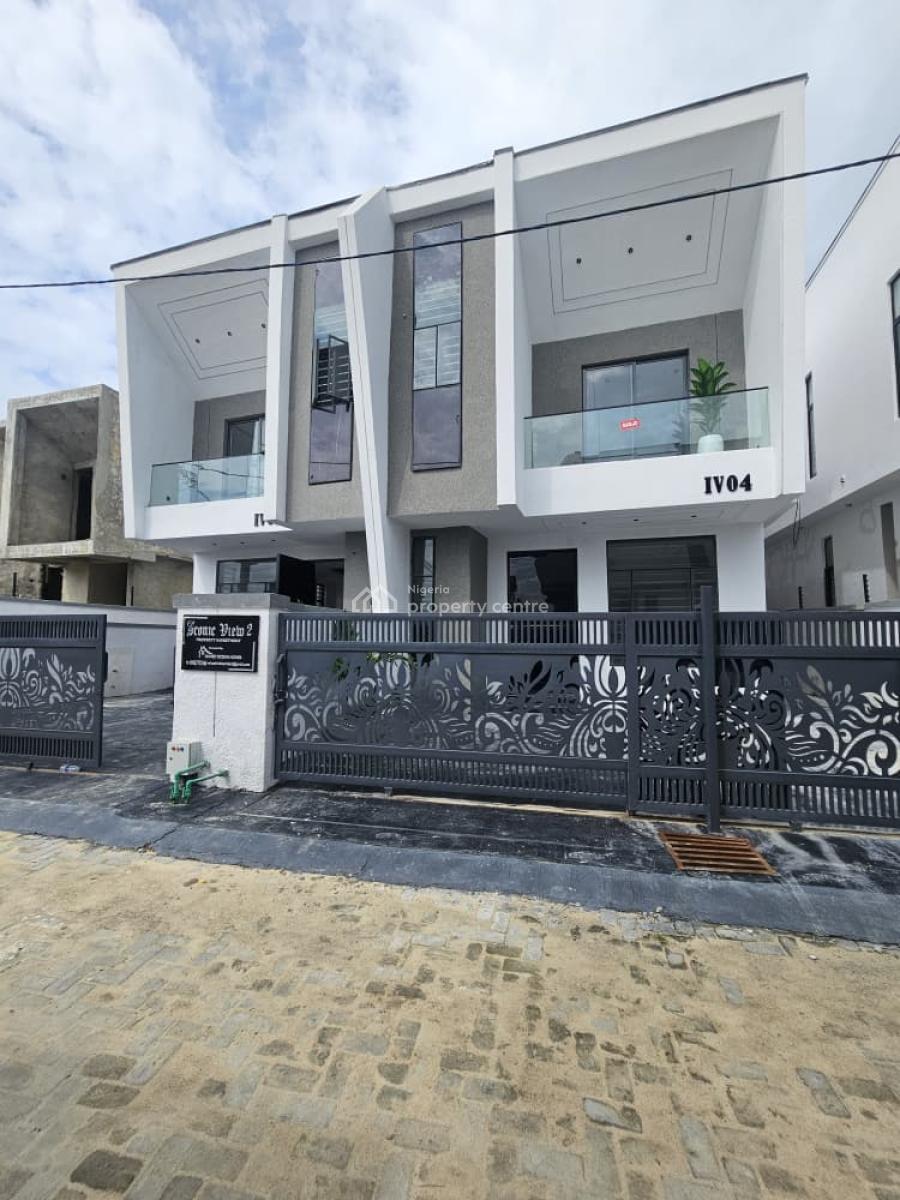 Well-built Luxury 4-bedroom Self-compound Semi-detached Duplex with Bq, Ikota, Lekki, Lagos, Semi-detached Duplex for Sale