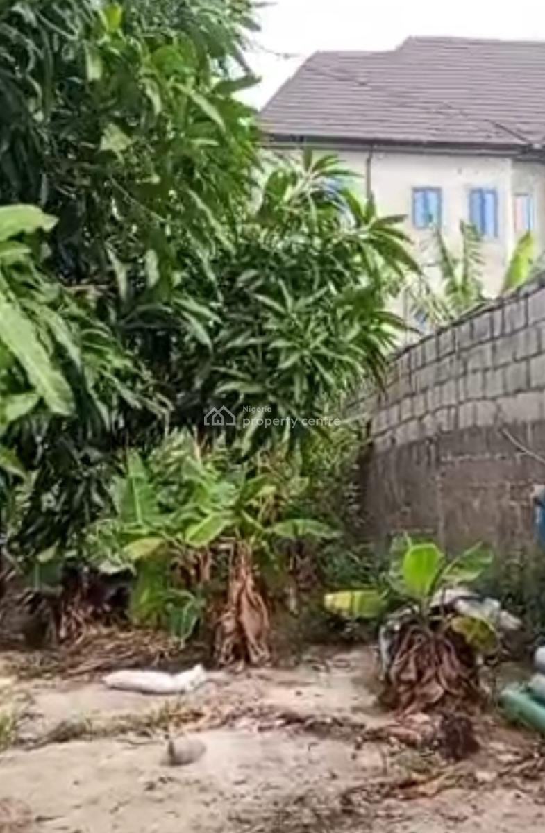3 Plots of Dry Land Fence with Gate Located at Elemu Rd Very Close to, Elemu Rd Very Close to Community Bridge Ago, Title: Receipt and Survey, Ago Palace, Isolo, Lagos, Land for Sale