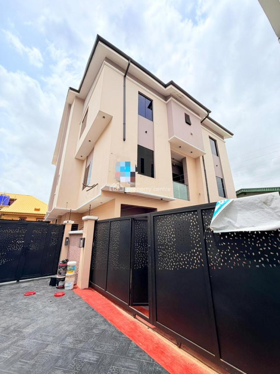 Exquisitely Newly Built 4 Bedroom Semi Detached Duplex with Bqio, Exquisitely Designed Home with Bq in a Secured Estate, Gra Phase 1, Magodo, Lagos, Semi-detached Duplex for Sale