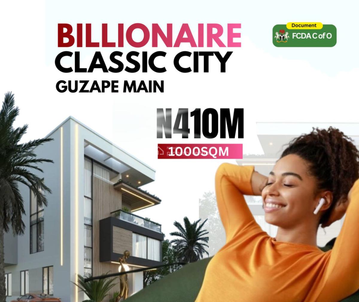 Developed Dry Land for Buy and Build, Billionaire Classic, Guzape District, Abuja, Mixed-use Land for Sale