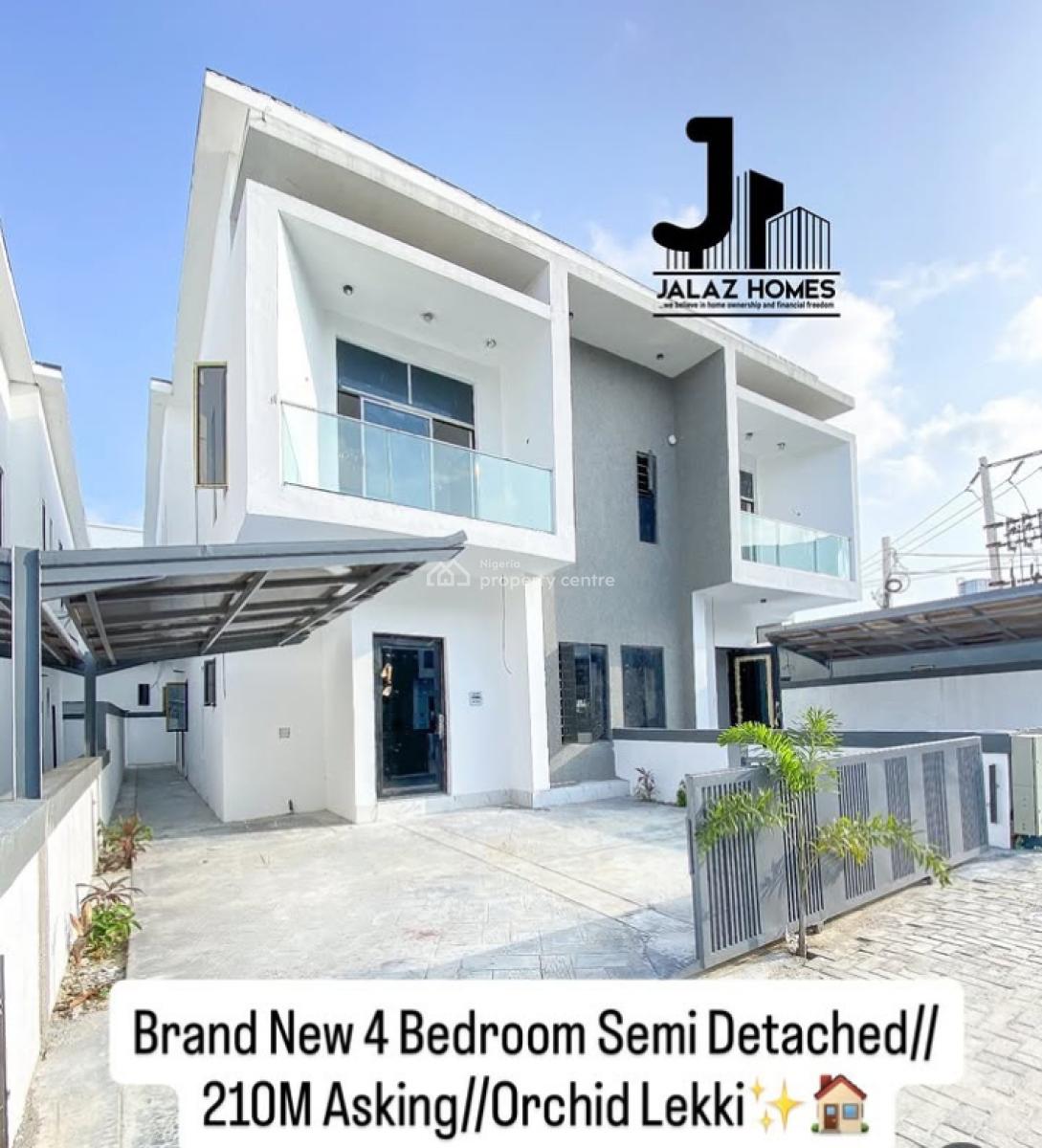 Brand New 4 Bedroom Semi Detached Home, Orchid, Lekki, Lagos, Semi-detached Duplex for Sale