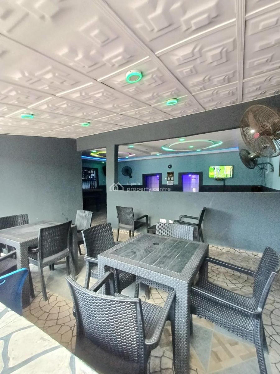 Furnished 7 Rooms Hotel with Outdoor Bars & Vip Lounge, Alakahia, Port Harcourt., Port Harcourt, Rivers, Hotel / Guest House for Sale