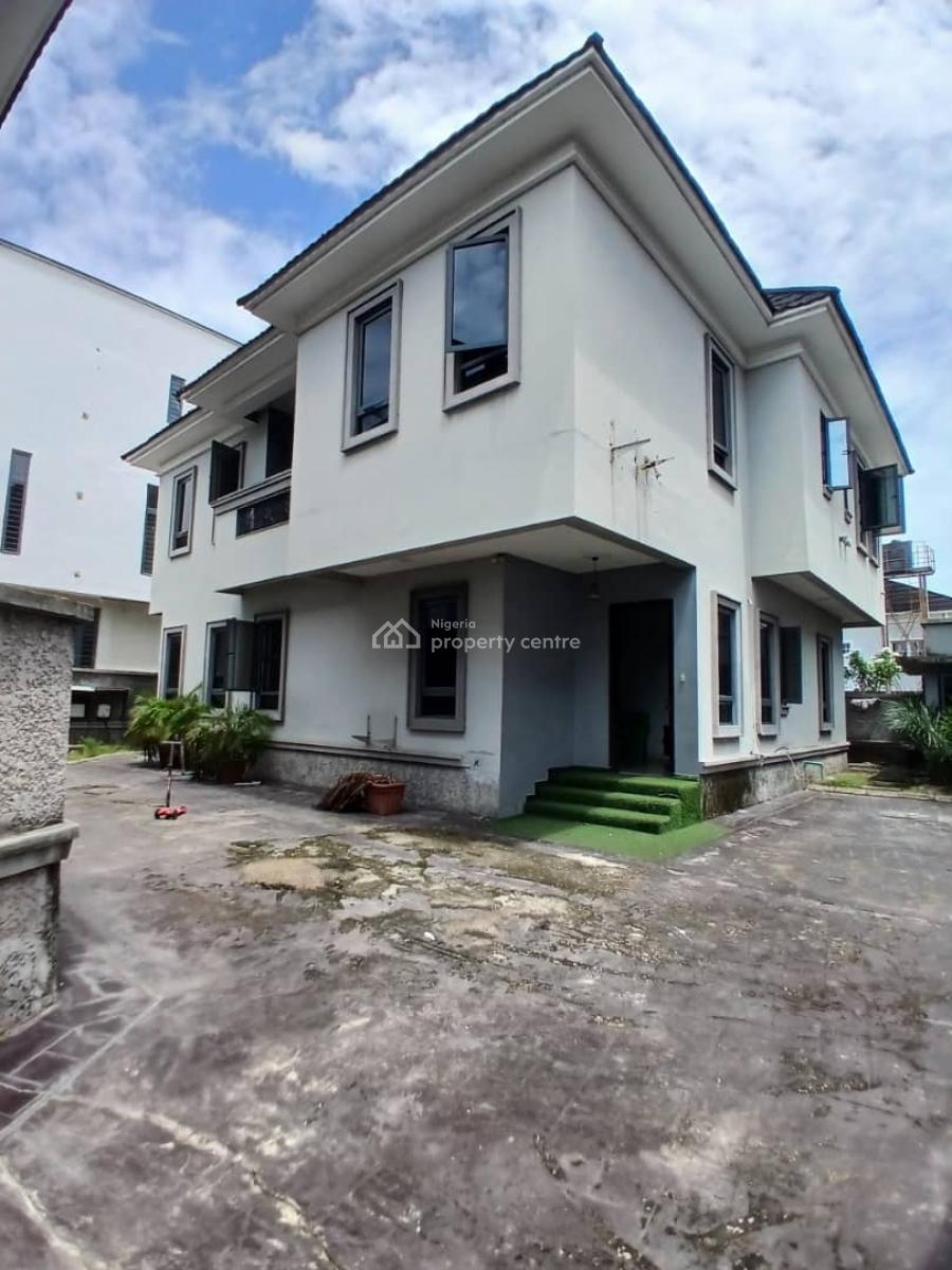 Luxury 5 Bedroom House with a Room Bq, Chevy View Estate Chevron, Lekki, Lagos, Detached Duplex for Rent