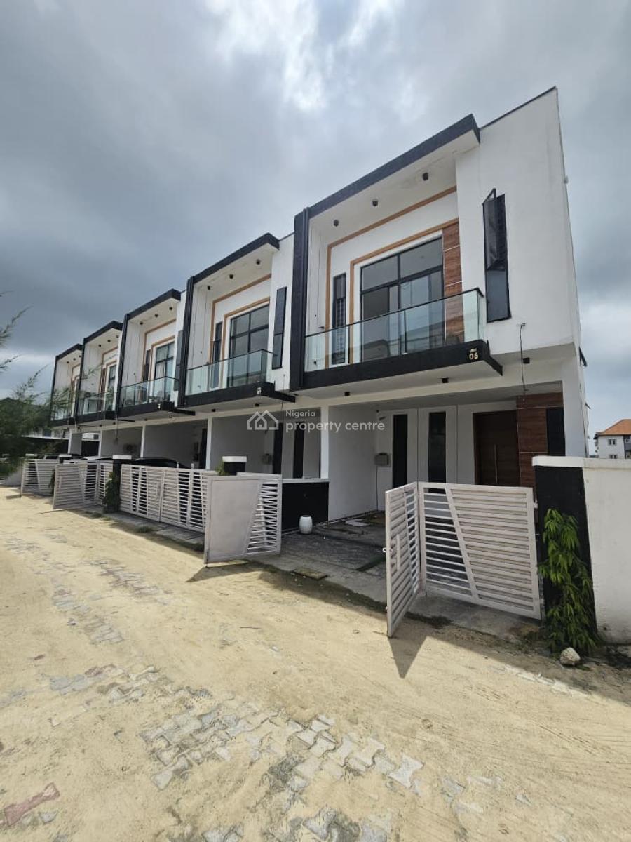 Spacious 4 Bedroom Terraced Duplex Self Compound, Ikota, Ikota, Lekki, Lagos, Semi-detached Duplex for Sale