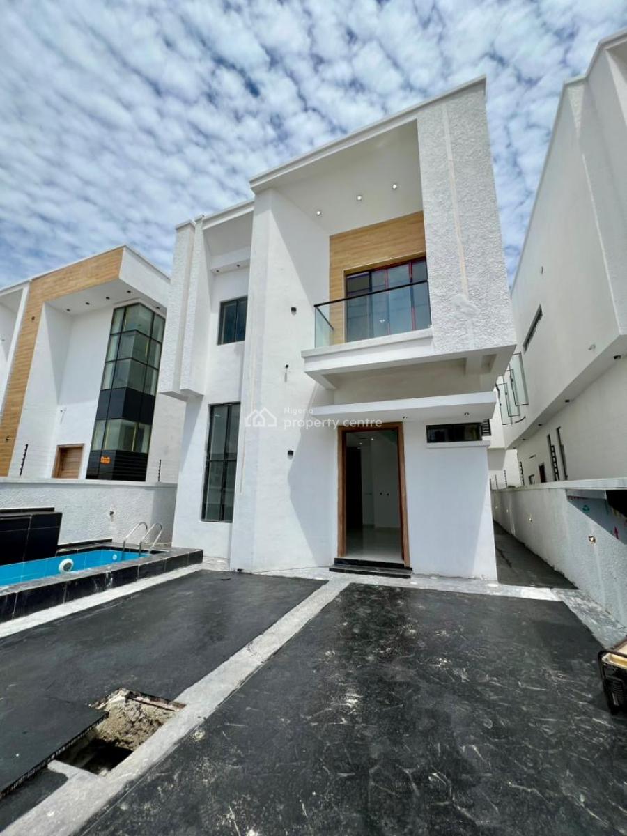 ️**gorgeously Finished Luxury 5 Bed Fully Detached Duplex with Pool, Chevron, Lekki, Lagos, Detached Duplex for Sale