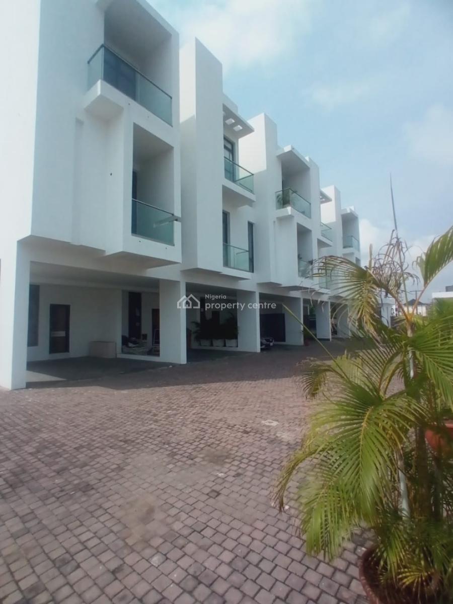 *4 Bedroom Terrace Duplex with a Boys Quarter + Swimming Pool.*, Ikate, Lekki, Lagos, Terraced Duplex for Sale