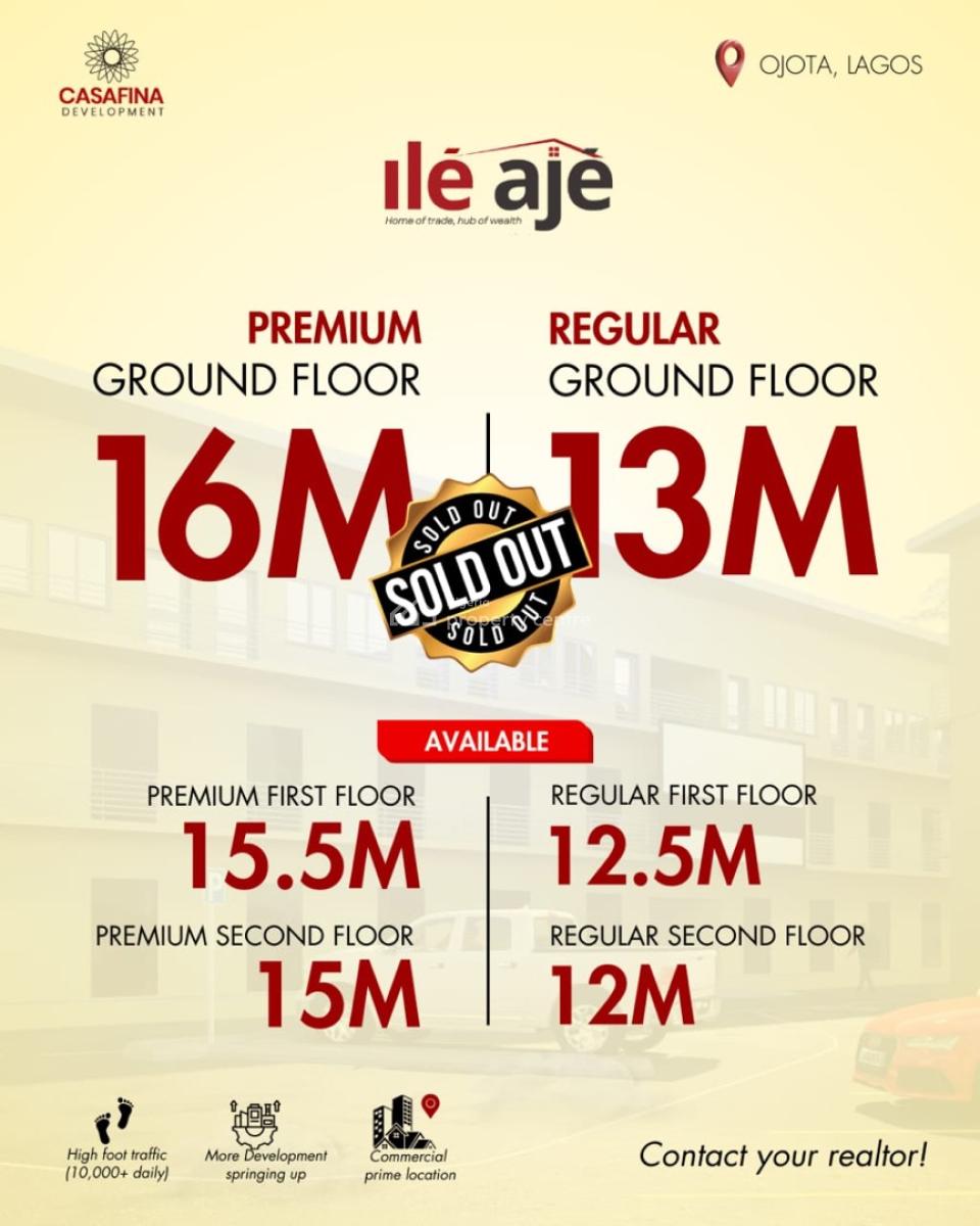Newly Built 11sqm Shop Space, Behind Mrs Filling Station, Ojota, Lagos, Shop for Sale