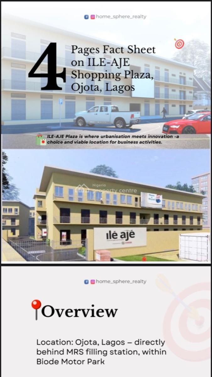 Newly Built 11sqm Shop Space, Behind Mrs Filling Station, Ojota, Lagos, Shop for Sale