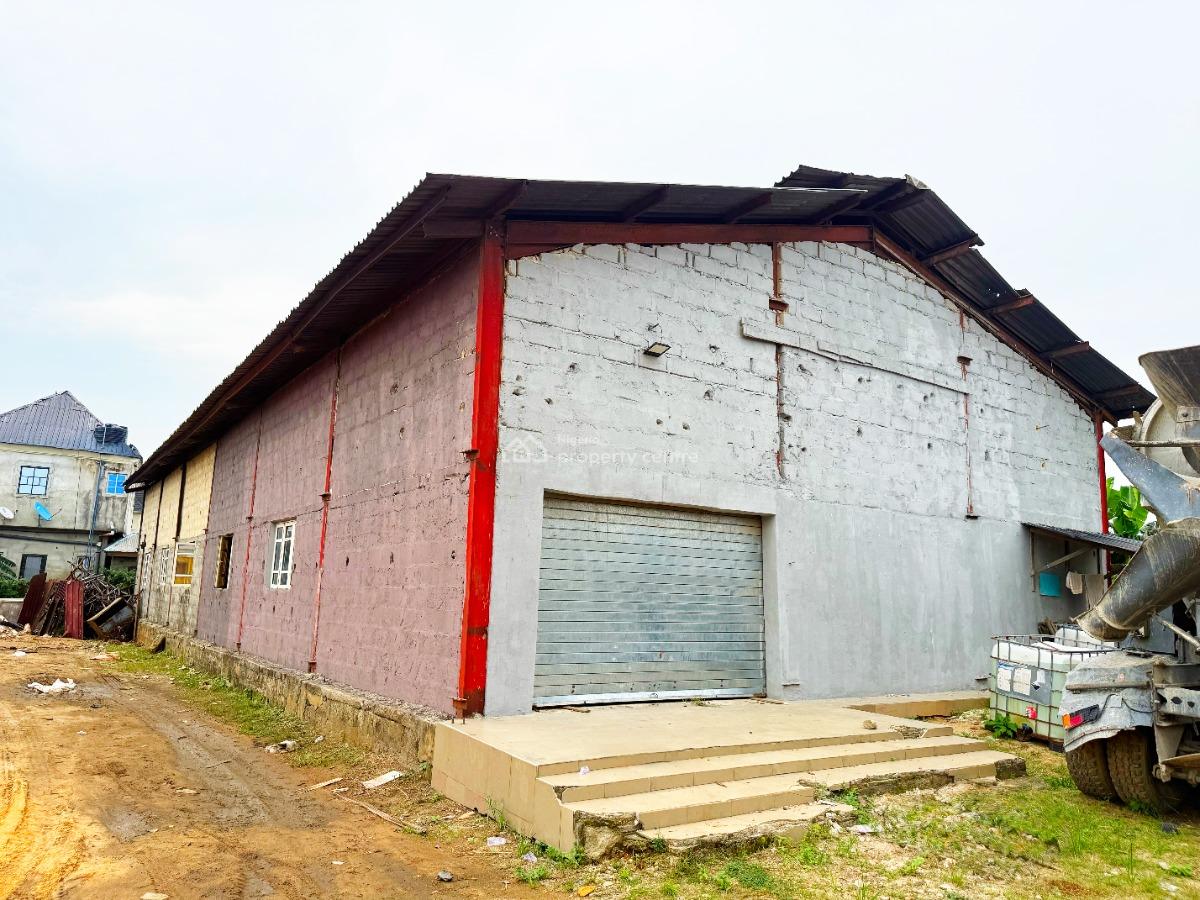 Warehouse with Offices on 5 Plots of Land, Akpajo, East West Road, Port Harcourt, Rivers, Warehouse for Rent