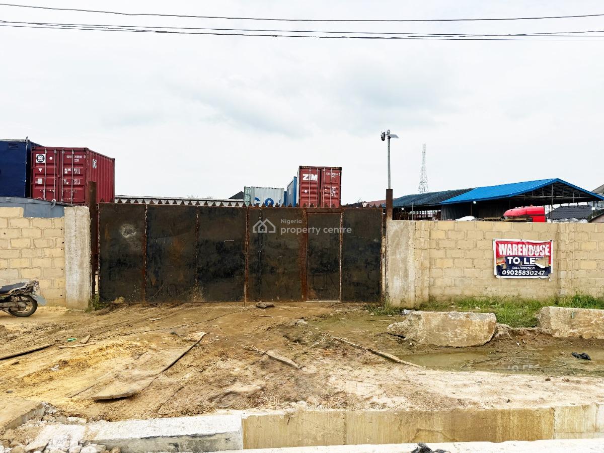 Warehouse with Offices on 5 Plots of Land, Akpajo, East West Road, Port Harcourt, Rivers, Warehouse for Rent