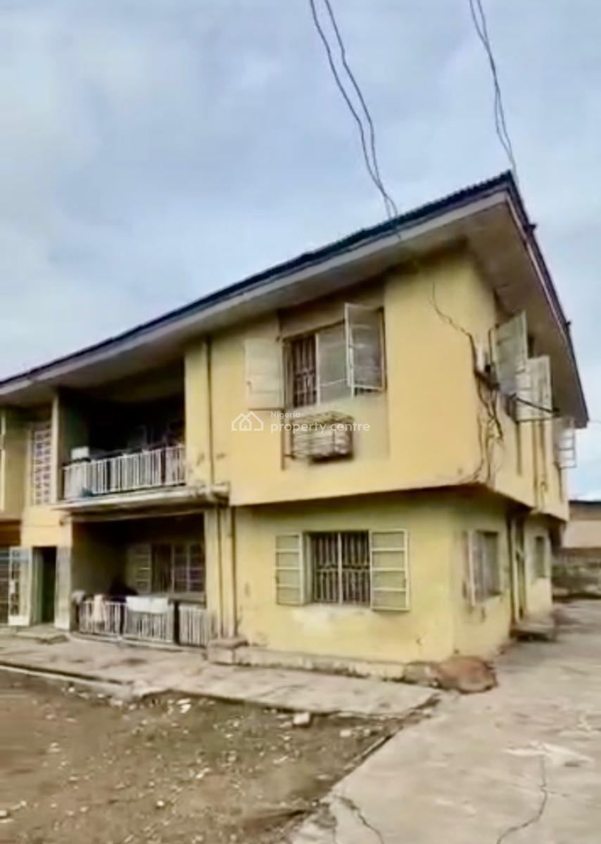 Corner Piece Plot of 1 and Half with 4 Units of 3 Bedroom in Busy Road, Oriola Street, Alapere, Ketu, Lagos, Block of Flats for Sale
