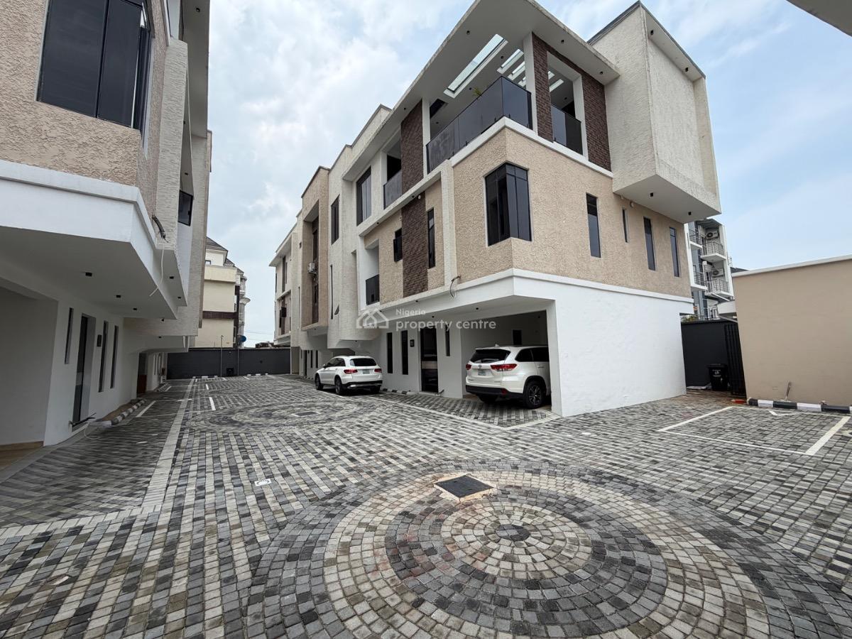 Brand New 4-bedroom Terrace Duplex with Bq, Off  Whitesand School Road, Lekki Phase 1, Lekki, Lagos, Terraced Duplex for Rent