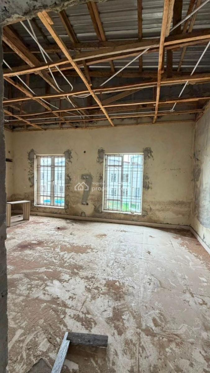 Distress Property : 4-bedroom Fully Detached Duplex Carcass, Sangotedo, Ajah, Lagos, Detached Duplex for Sale