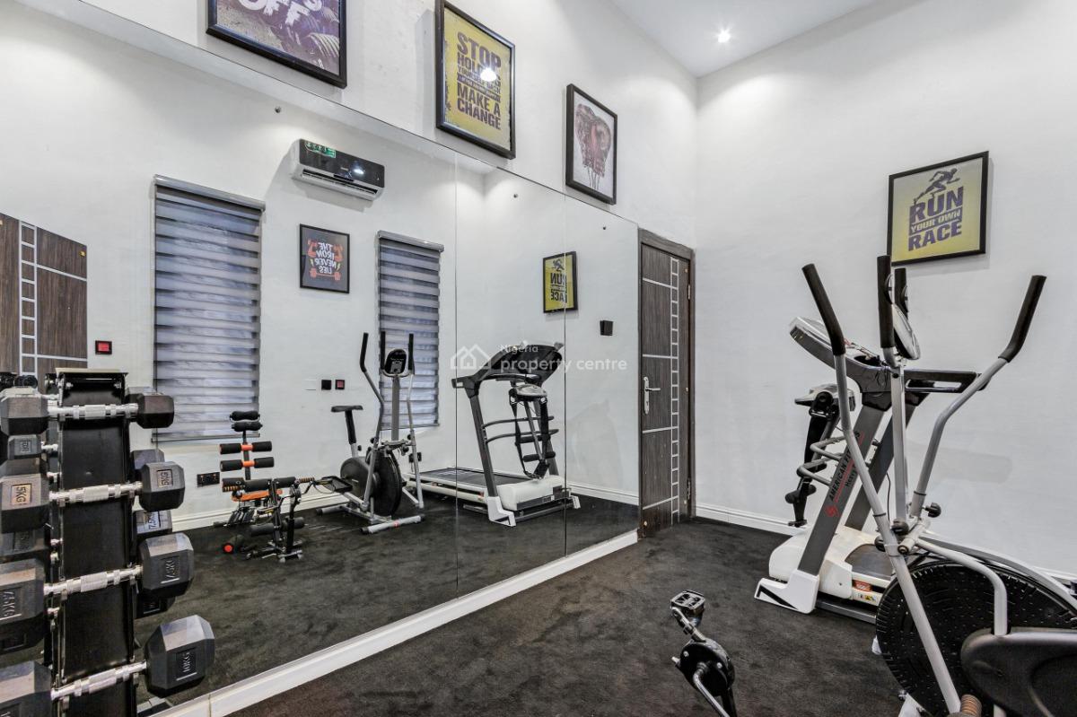 4 Bedroom Fully Furnished Semi Detached with Self Compound, Bq, Gym, Chevron, Lekki, Lagos, Semi-detached Duplex for Rent