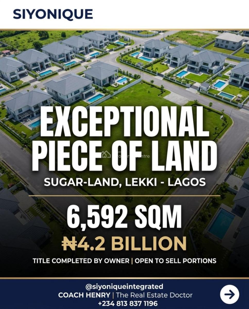 a Rare Opportunity to Own a Landmark Investment Assetpremium Developme, Vgc, Lekki, Lagos, Mixed-use Land for Sale