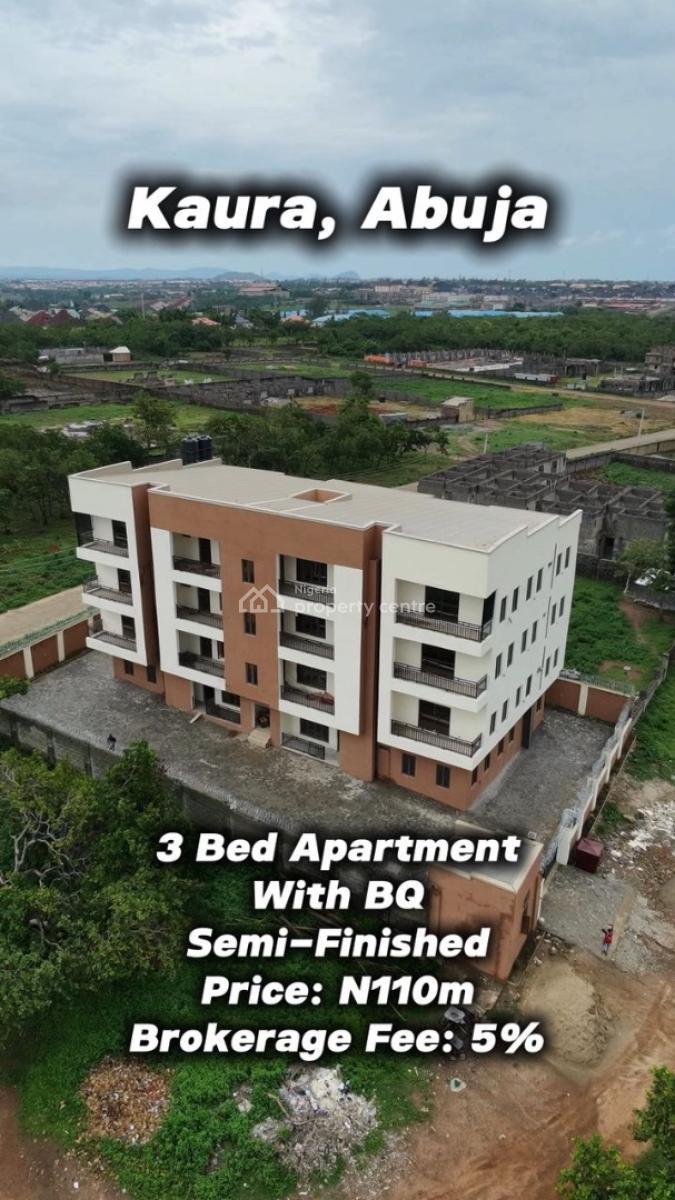 3 Beds  Apartment Complex  Semi-finished, Kaura, Abuja, Block of Flats for Sale