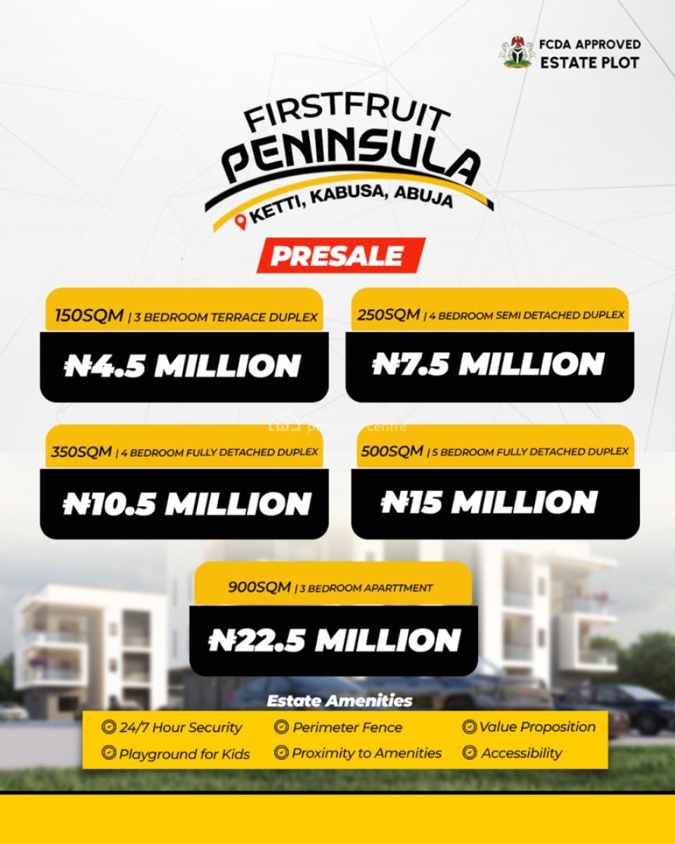 250sqm Land, Firstfruit Peninsula, Kabusa, Abuja, Mixed-use Land for Sale