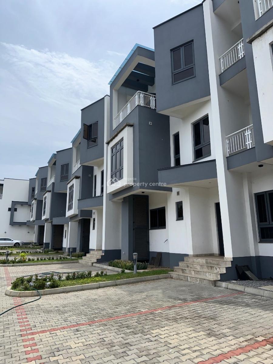 Newly Built 6units of 4 Bedroom Terrace Duplex with Bq Each, Off Barnex Road, Wuse 2, Abuja, Terraced Duplex for Sale