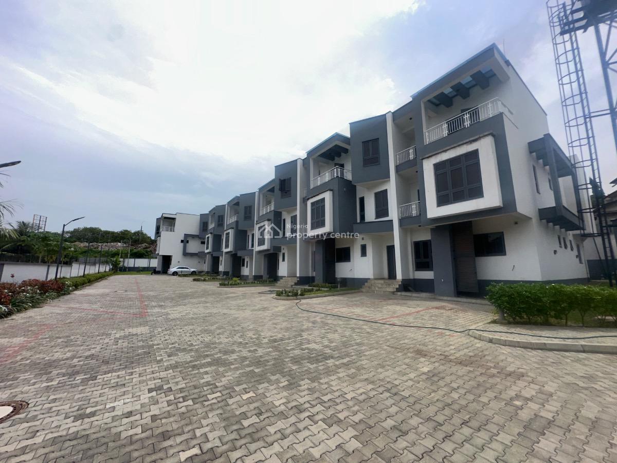 Newly Built 6units of 4 Bedroom Terrace Duplex with Bq Each, Off Barnex Road, Wuse 2, Abuja, Terraced Duplex for Sale