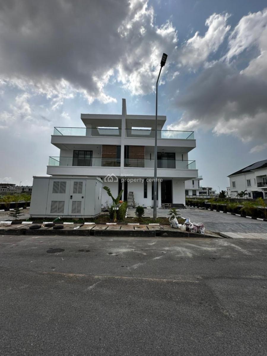 Stunning Newly Built Waterview 5 Bedroom Semi-detached Duplex with Bq., Osapa, Lekki, Lagos, Semi-detached Duplex for Sale