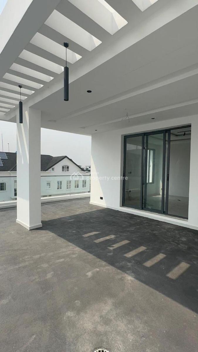 Stunning Newly Built Waterview 5 Bedroom Semi-detached Duplex with Bq., Osapa, Lekki, Lagos, Semi-detached Duplex for Sale