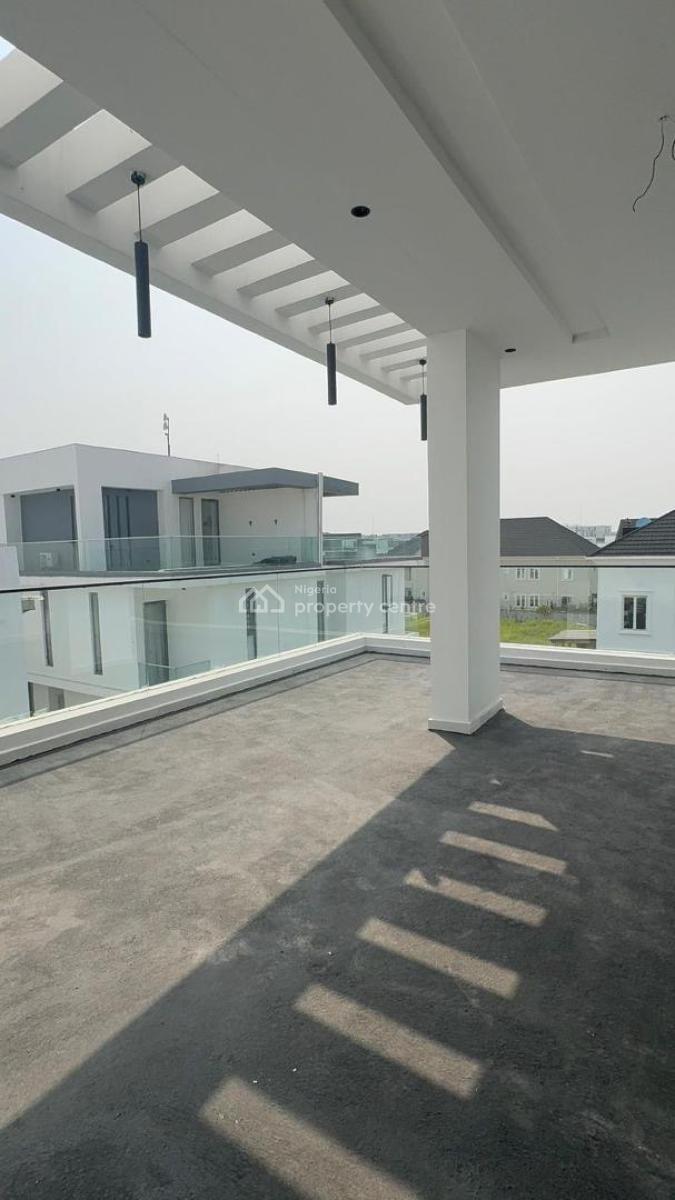 Stunning Newly Built Waterview 5 Bedroom Semi-detached Duplex with Bq., Osapa, Lekki, Lagos, Semi-detached Duplex for Sale
