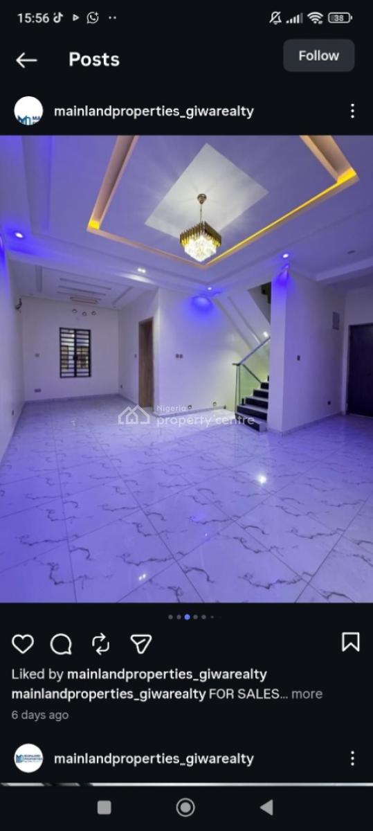 Newly Built 4 Bedroom Semi-detached House, Ebute Metta East, Yaba, Lagos, Semi-detached Duplex for Sale