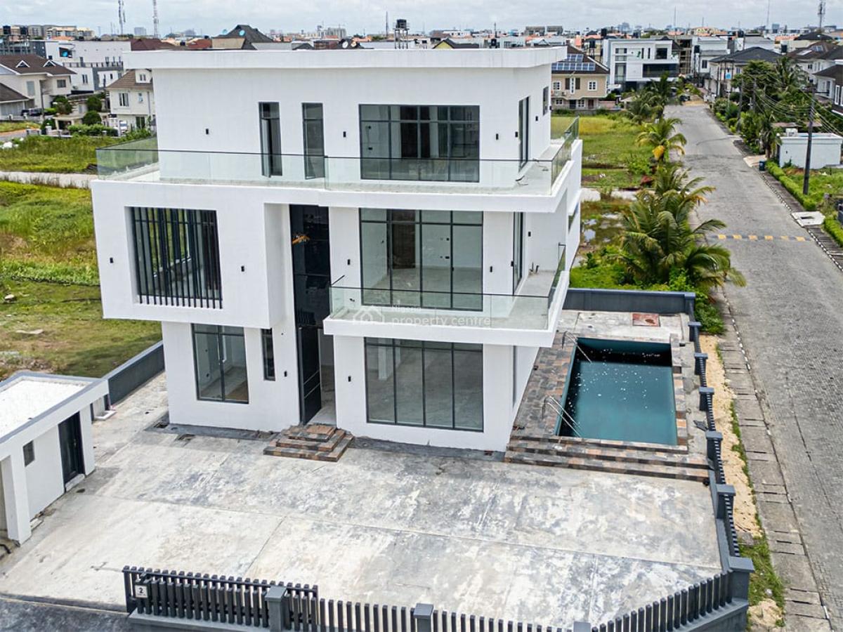 Well Built 5 Bedroom Fully Detached  Duplex with  Swimming Pool and Bq, Osapa, Lekki, Lagos, Detached Duplex for Sale