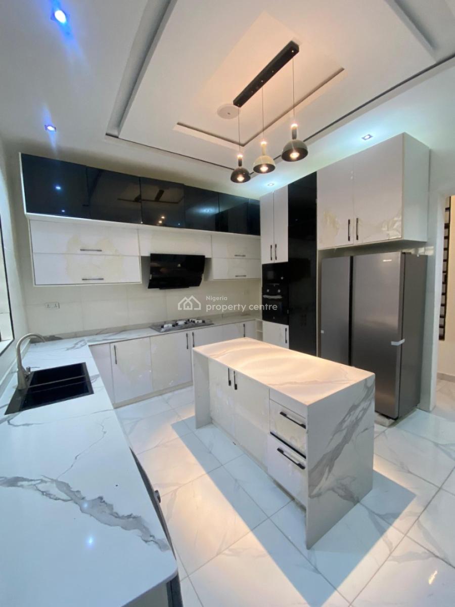Exclusive 5 Bedroom Brand New Detached Smart House with Pool and Bq, Chevron, Lekki, Lagos, Detached Duplex for Sale
