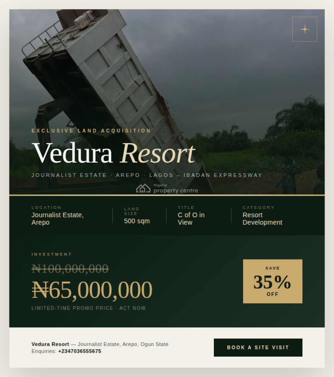 Plots of Land in Journalist Estate, Arepo, Journalist Estate, Berger, Arepo, Ogun, Residential Land for Sale