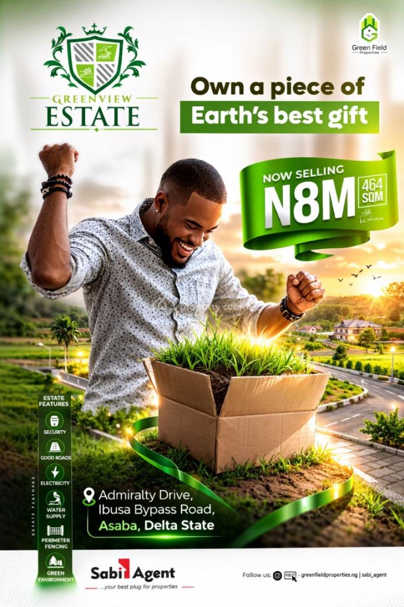 Mixed Use Land, Green View Estate, Admiralty Drive Ibusa Bypass Road, Oshimili North, Delta, Mixed-use Land for Sale