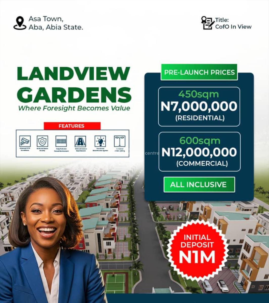 Mixed Use Land, Landview Garden, Asa Town Aba, Ukwa, Abia, Mixed-use Land for Sale