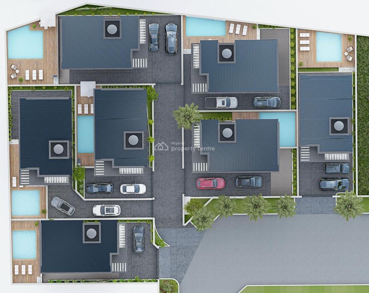 Offplan Luxury 5 Bedroom Detached Duplex & Pool, Chevron, Lekki, Lagos, House for Sale