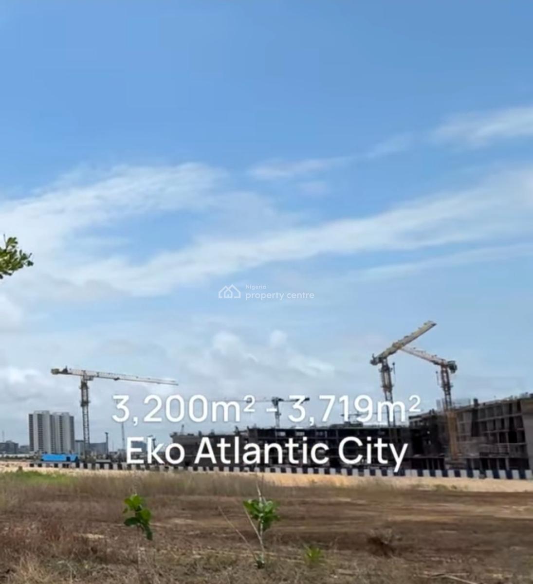 17,000m² Bareland Option to Sell Plots of 3,000m². Dues: All Dues Paid, Eko Atlantic City, Lagos, Mixed-use Land for Sale