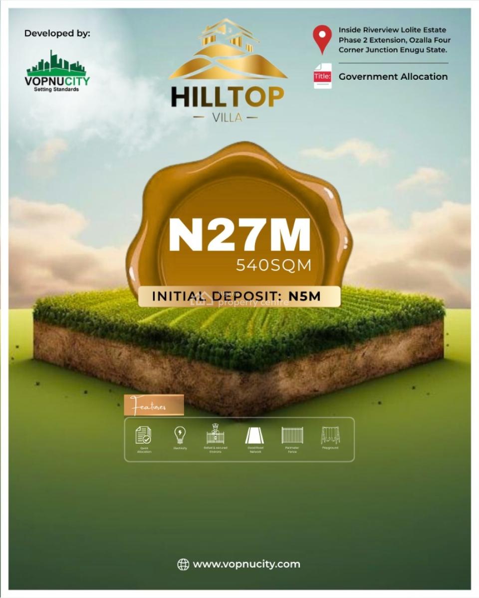 Verified and Secured Estate Land with C of O Title