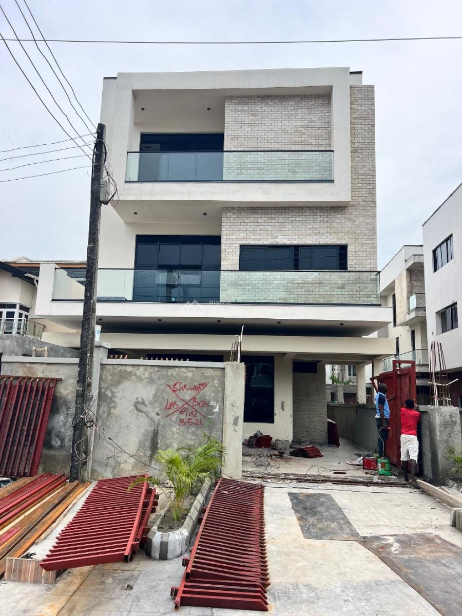 Modern 5 Bedroom Detached with Cinema/gym, Bq in a Family Friendly, Lekki Phase 1, Lekki, Lagos, House for Sale