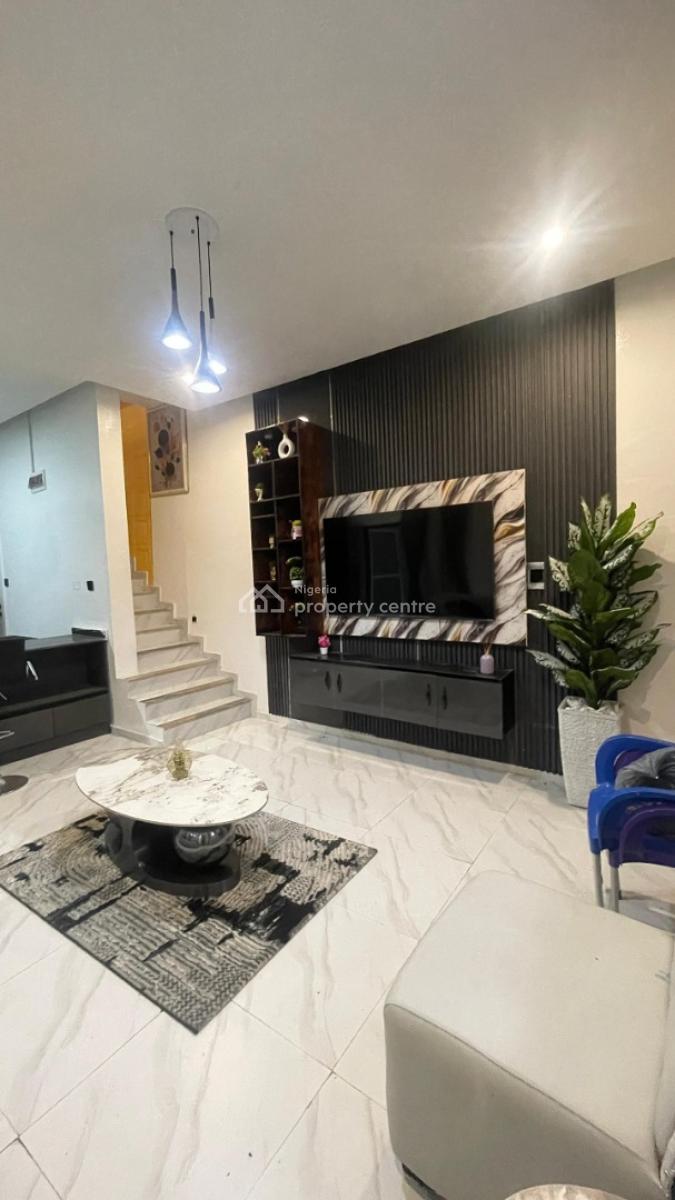 Fully Furnished 3 Bedroom Terrace Duplex + Inverter + Bq, Addo Road Axis, Ajah, Lagos, Terraced Duplex for Sale