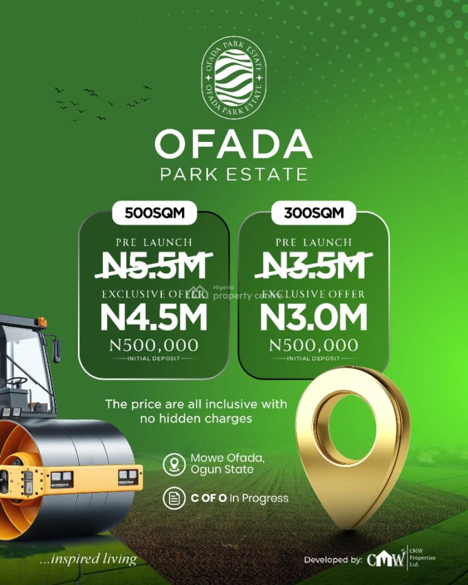 Land, Ofada Park Estate, Mowe Ofada, Ogun, Mixed-use Land for Sale