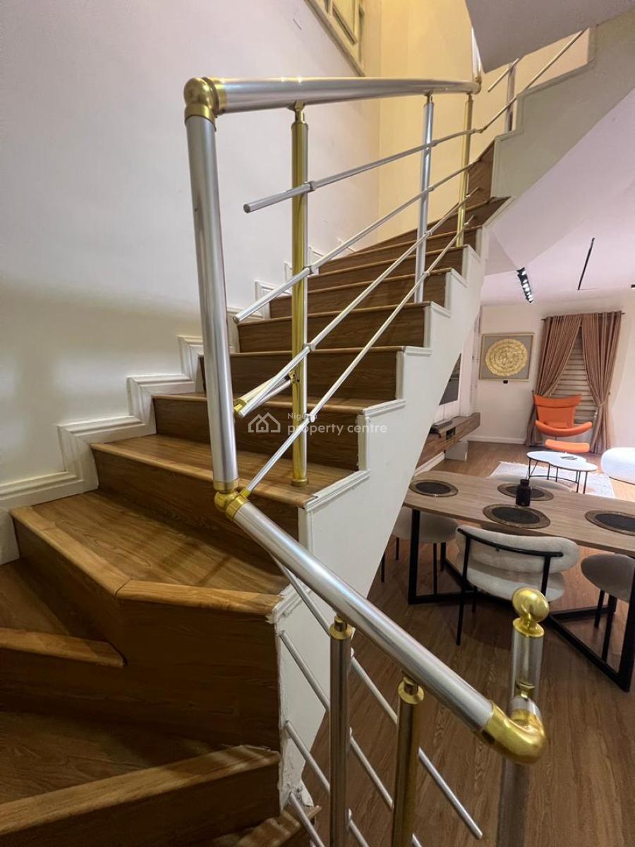 Fully Furnished 4 Bedroom Duplex with Private Pool, Inverter, Fatai Kudirat Estate, Agungi, Lekki, Lagos, Semi-detached Duplex for Rent