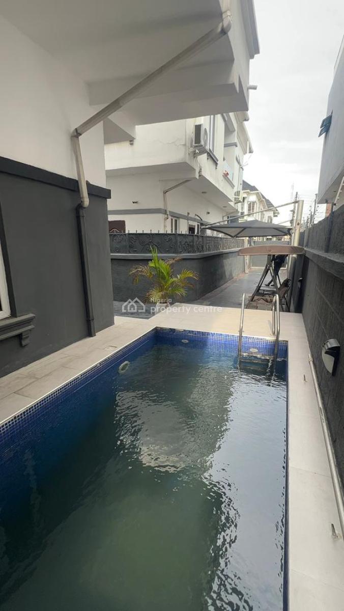 Fully Furnished 4 Bedroom Duplex with Private Pool, Inverter, Fatai Kudirat Estate, Agungi, Lekki, Lagos, Semi-detached Duplex for Rent