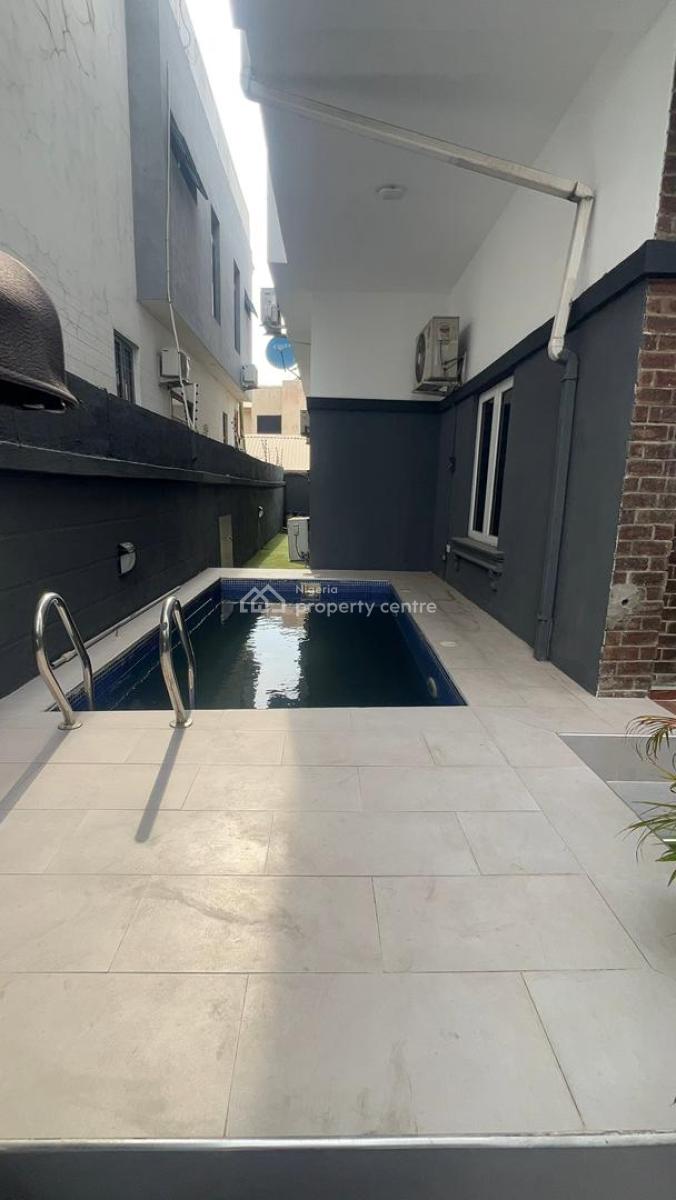 Fully Furnished 4 Bedroom Duplex with Private Pool, Inverter, Fatai Kudirat Estate, Agungi, Lekki, Lagos, Semi-detached Duplex for Rent