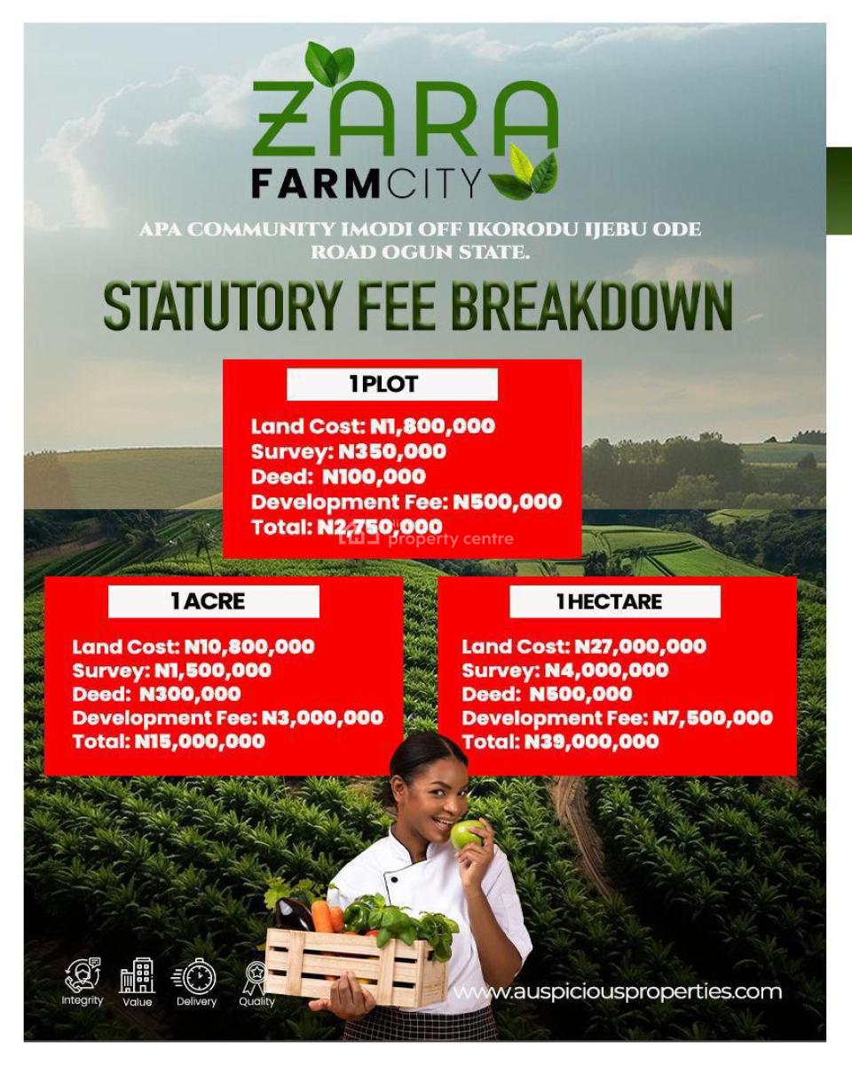 Zara Farms, Imodi Off Lkorodu -ljebu Ode Road, Ikorodu, Lagos, Commercial Land for Sale