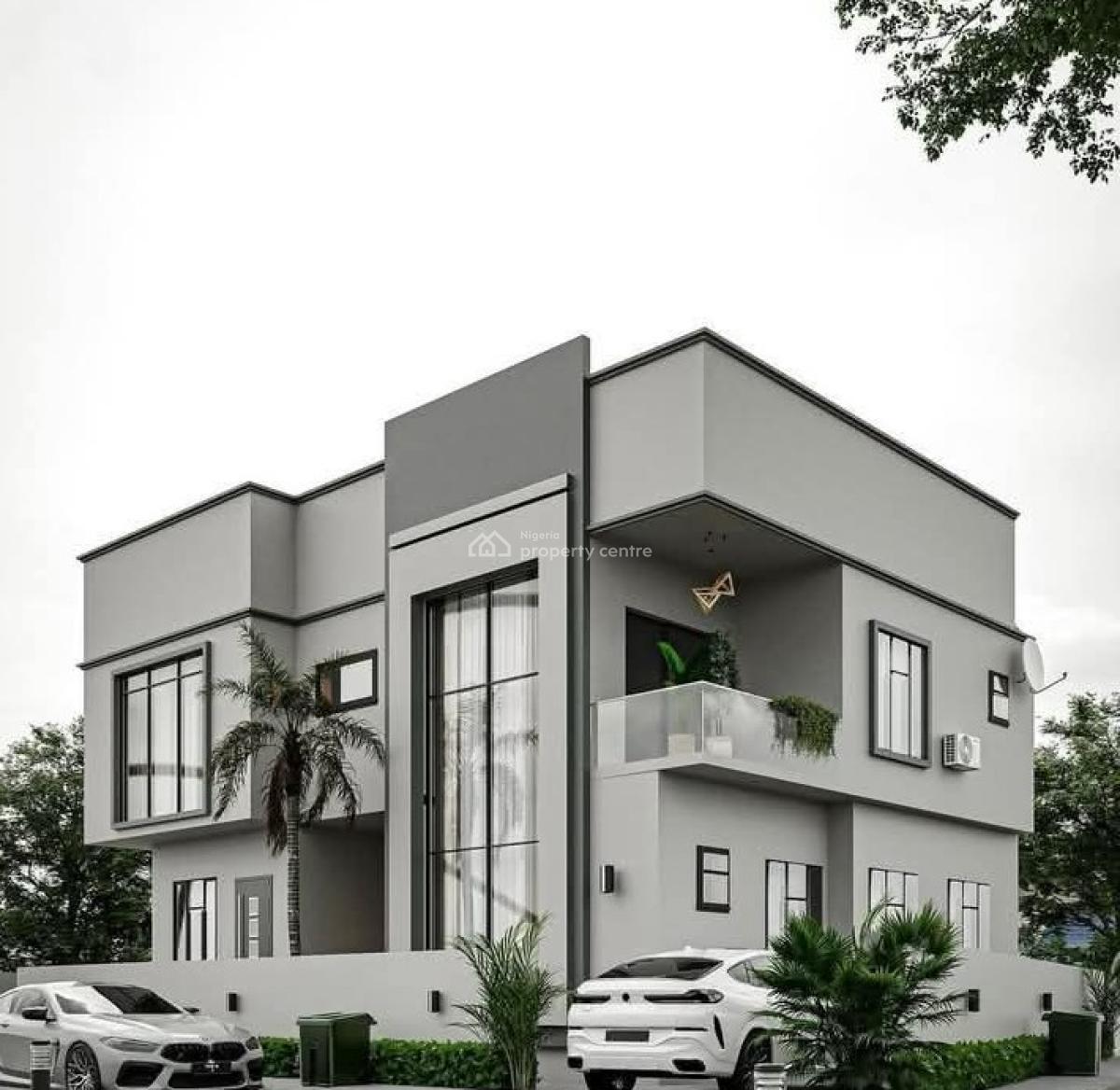 5 Bedrooms Fully Detached Duplex with Bq on 500sqm, Panorama Hills Estate, Guzape District, Abuja, Mixed-use Land for Sale