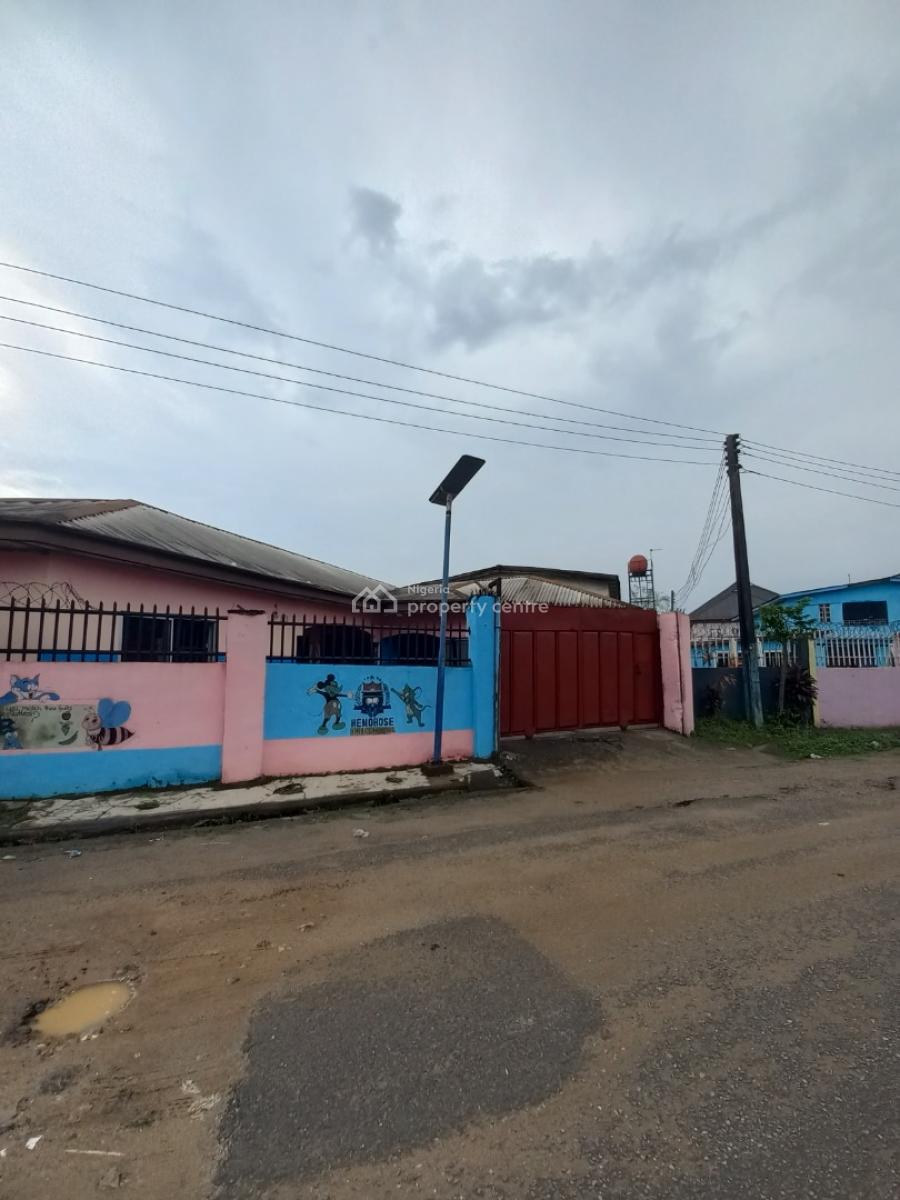 Slightly Above 2 Plots of Land with a 5 Bedroom Duplex & a Bungalow, Off Peter Odili Road, Trans Amadi, Port Harcourt, Rivers, Mixed-use Land for Sale