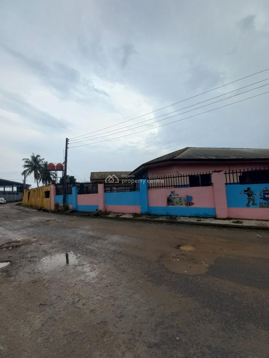 Slightly Above 2 Plots of Land with a 5 Bedroom Duplex & a Bungalow, Off Peter Odili Road, Trans Amadi, Port Harcourt, Rivers, Mixed-use Land for Sale