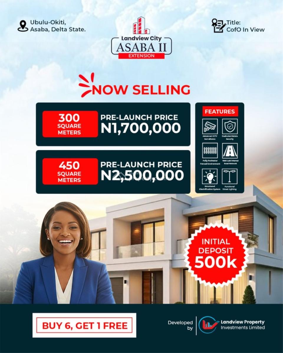 Mixed Use Land, Landview City Phase 2 Extension Asaba * Ubulu -okiti, Aniocha South, Delta, Mixed-use Land for Sale